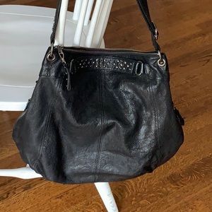 Banana Republic Black leather purse